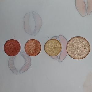 shimmer eyeshadow pans